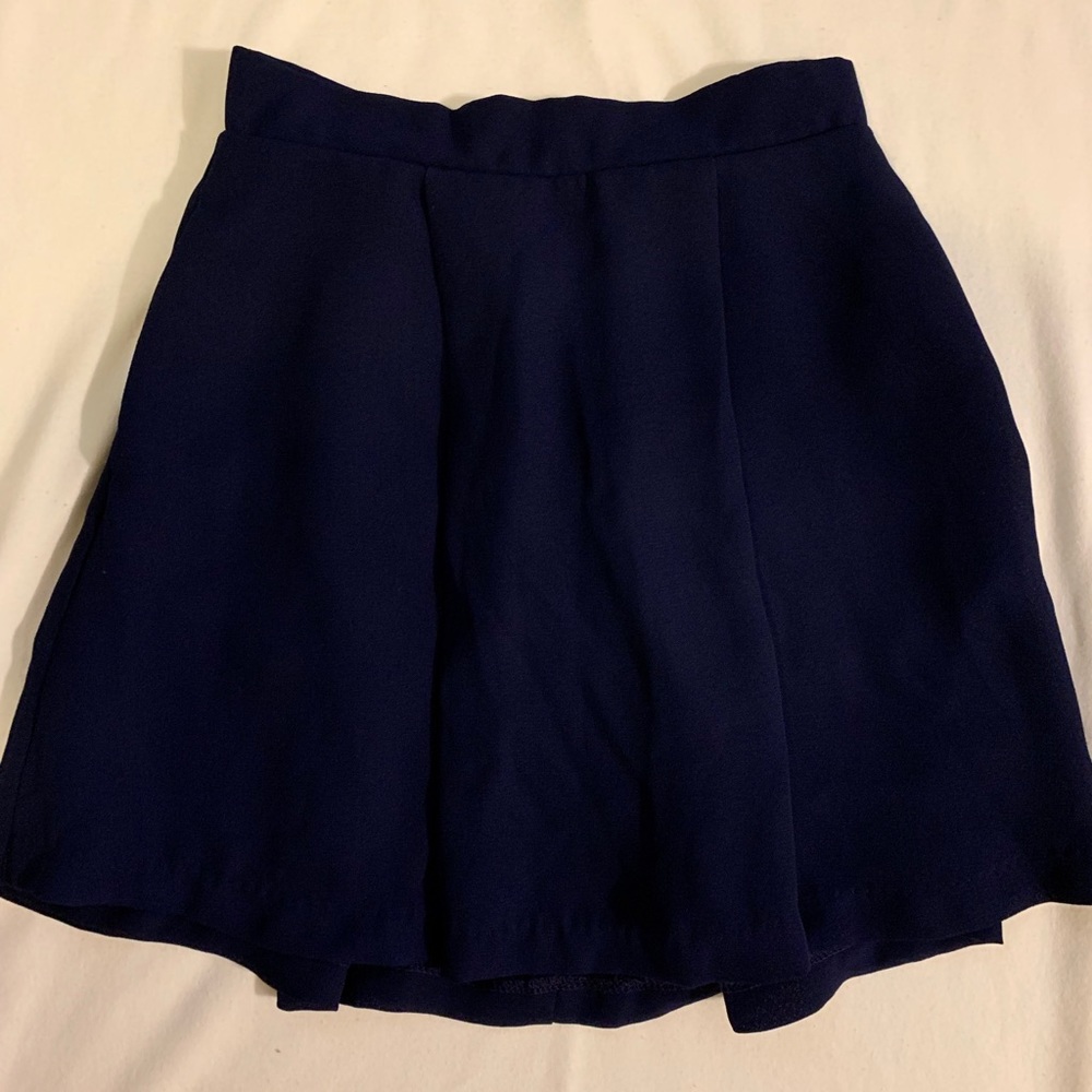 Nasty Gal - Pleated Navy Skirt